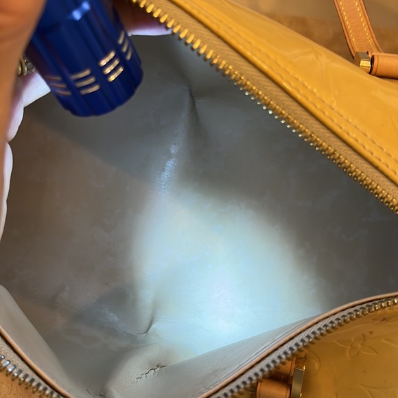 Louis Vuitton Papillon Yellow Vernis Bag - Picture 8 of 8